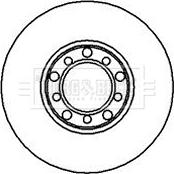 Borg & Beck BBD4829 - Jarrulevy inparts.fi