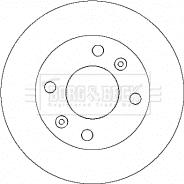 Borg & Beck BBD4342 - Jarrulevy inparts.fi