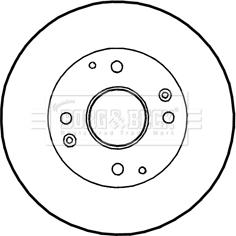 Borg & Beck BBD4350 - Jarrulevy inparts.fi