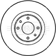 Borg & Beck BBD4306 - Jarrulevy inparts.fi