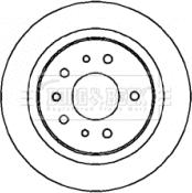 Borg & Beck BBD4319 - Jarrulevy inparts.fi