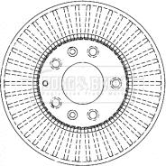 Borg & Beck BBD4334 - Jarrulevy inparts.fi