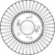 Borg & Beck BBD4333 - Jarrulevy inparts.fi