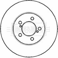 Borg & Beck BBD4322 - Jarrulevy inparts.fi