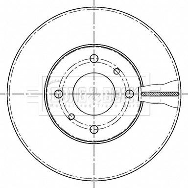 Borg & Beck BBD4232 - Jarrulevy inparts.fi