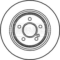 Borg & Beck BBD4703 - Jarrulevy inparts.fi