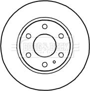 Borg & Beck BBD4710 - Jarrulevy inparts.fi