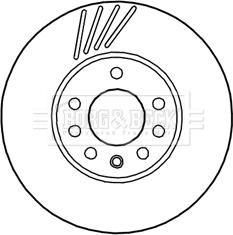 Borg & Beck BBD5944S - Jarrulevy inparts.fi