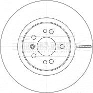 Borg & Beck BBD4542 - Jarrulevy inparts.fi