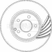 Borg & Beck BBD5923S - Jarrulevy inparts.fi