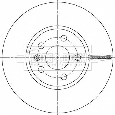 Borg & Beck BBD5493 - Jarrulevy inparts.fi