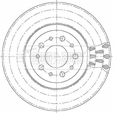 Borg & Beck BBD5492 - Jarrulevy inparts.fi