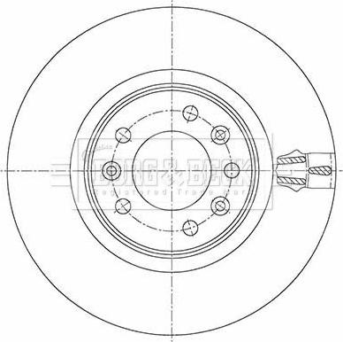 Borg & Beck BBD5469 - Jarrulevy inparts.fi