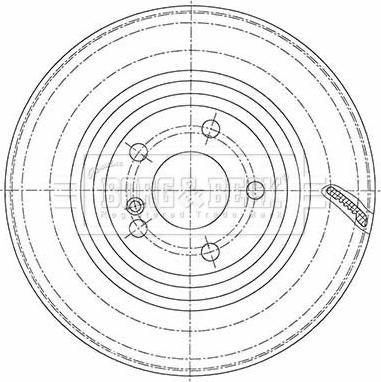 Borg & Beck BBD5468 - Jarrulevy inparts.fi