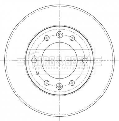 Borg & Beck BBD5403 - Jarrulevy inparts.fi