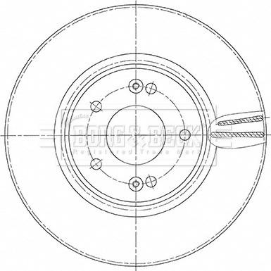 Borg & Beck BBD5484 - Jarrulevy inparts.fi