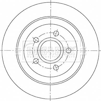 Borg & Beck BBD5481 - Jarrulevy inparts.fi