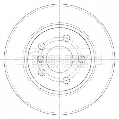 Borg & Beck BBD5425 - Jarrulevy inparts.fi