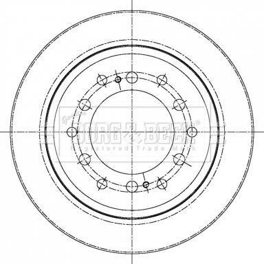 Borg & Beck BBD5427 - Jarrulevy inparts.fi