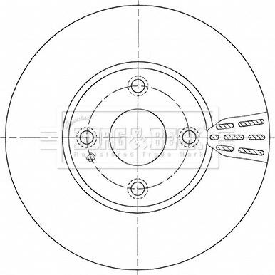 Borg & Beck BBD5476 - Jarrulevy inparts.fi