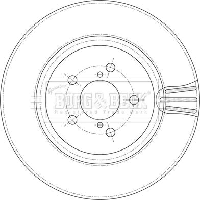 Borg & Beck BBD5597 - Jarrulevy inparts.fi