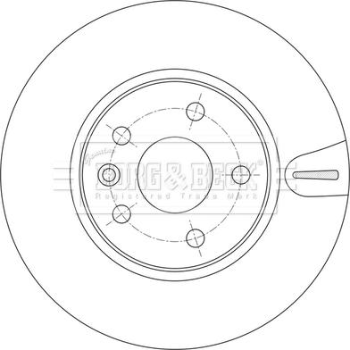 Borg & Beck BBD5544 - Jarrulevy inparts.fi