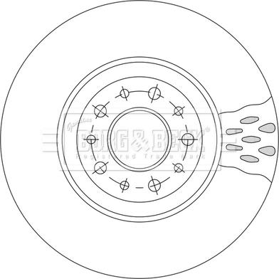 Borg & Beck BBD5554 - Jarrulevy inparts.fi