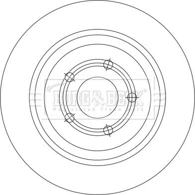 Borg & Beck BBD5553 - Jarrulevy inparts.fi