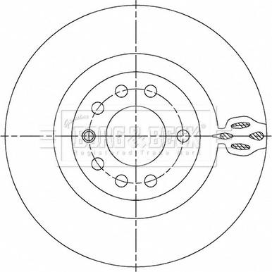 Borg & Beck BBD5505 - Jarrulevy inparts.fi