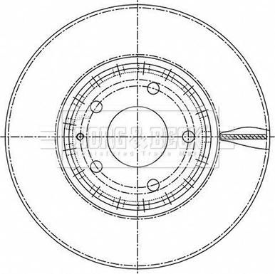 Borg & Beck BBD5519 - Jarrulevy inparts.fi