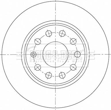 Borg & Beck BBD5526 - Jarrulevy inparts.fi