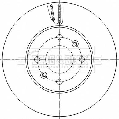 Borg & Beck BBD5528 - Jarrulevy inparts.fi