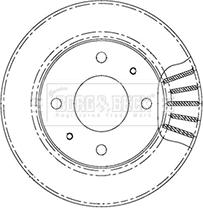 Borg & Beck BBD5007 - Jarrulevy inparts.fi