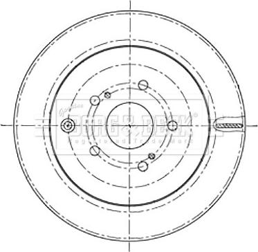 Borg & Beck BBD5196 - Jarrulevy inparts.fi