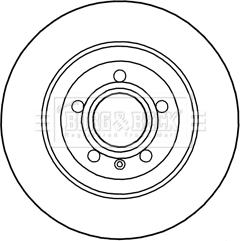 Borg & Beck BBD5193 - Jarrulevy inparts.fi