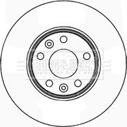 Borg & Beck BBD5163 - Jarrulevy inparts.fi