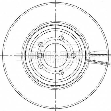 Borg & Beck BBD5801S - Jarrulevy inparts.fi