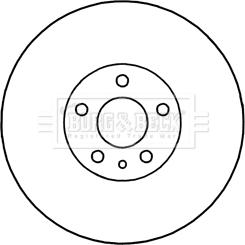 Borg & Beck BBD5340 - Jarrulevy inparts.fi