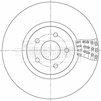 Borg & Beck BBD5348 - Jarrulevy inparts.fi