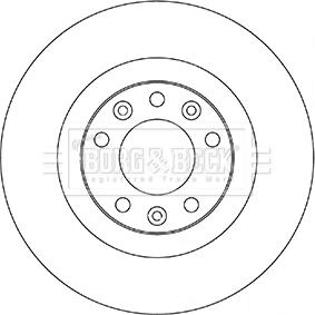 Borg & Beck BBD5356 - Jarrulevy inparts.fi