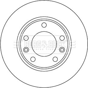 Borg & Beck BBD5358 - Jarrulevy inparts.fi