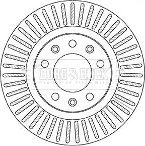 Borg & Beck BBD5357 - Jarrulevy inparts.fi