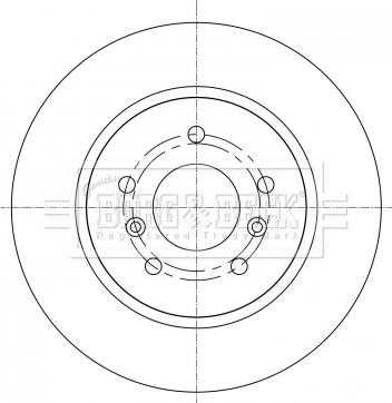 Borg & Beck BBD5367 - Jarrulevy inparts.fi