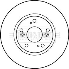 Borg & Beck BBD5315 - Jarrulevy inparts.fi