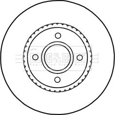 Borg & Beck BBD5316 - Jarrulevy inparts.fi