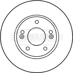 Borg & Beck BBD5313 - Jarrulevy inparts.fi