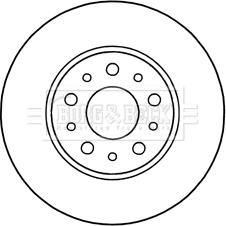 Borg & Beck BBD5312 - Jarrulevy inparts.fi