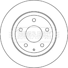 Borg & Beck BBD5332 - Jarrulevy inparts.fi