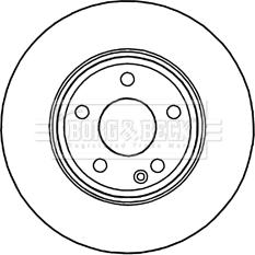 Borg & Beck BBD5325 - Jarrulevy inparts.fi