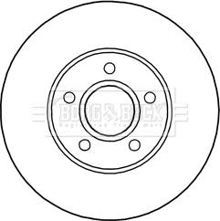 Borg & Beck BBD5244 - Jarrulevy inparts.fi